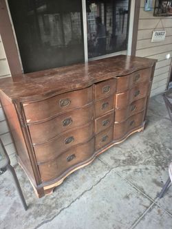 12 drawer dresser.