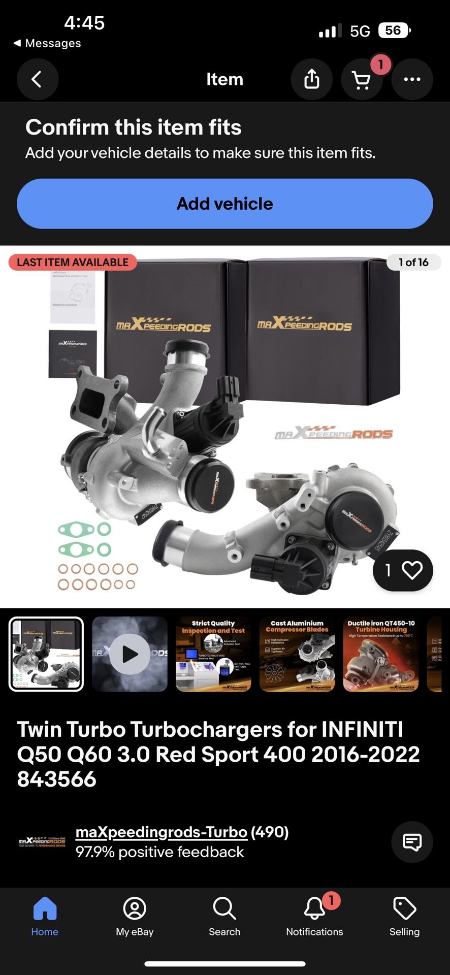 Q50 Twin Turbos 2016-2022