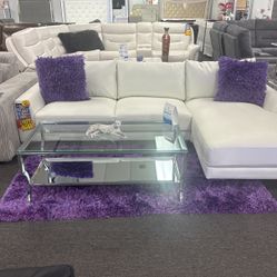 LAST ONE Must Go🚨Beautiful White L Shape Sectional $699