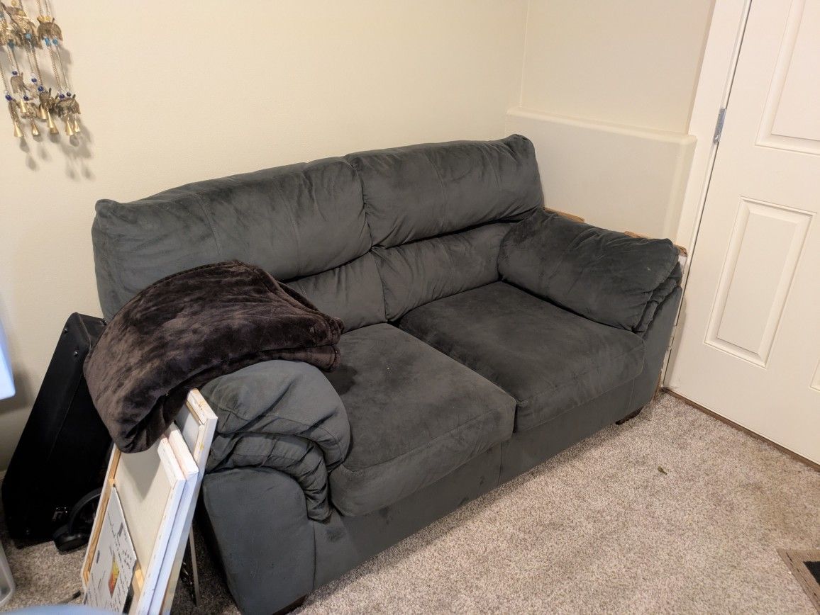 Blue Love Seat