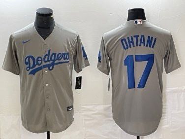 Grey dodgers Ohtani Jersey #17