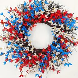 19.6" Diameter Patriotic Wreath 