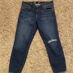 Kut From The Cloth Crop Stretch Jeans Size 8