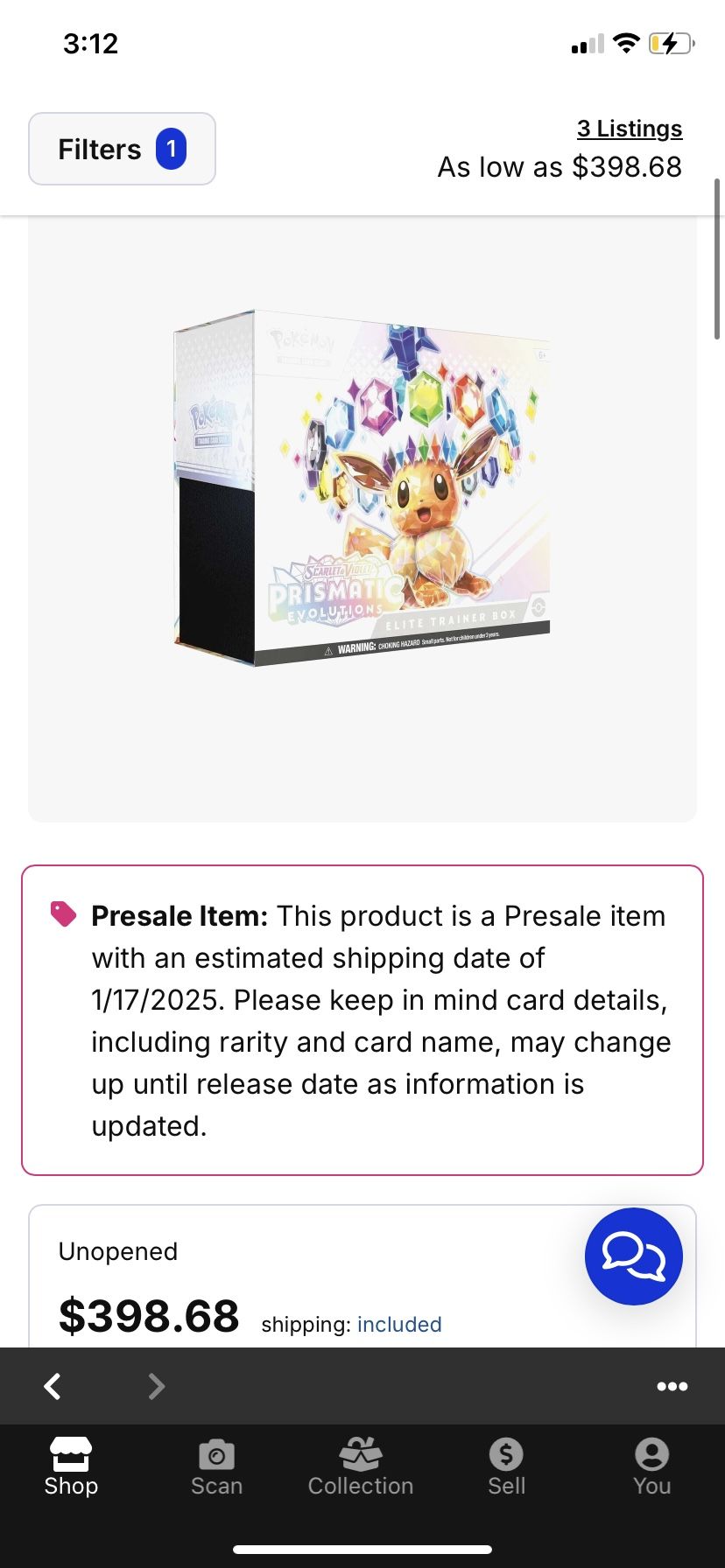 Pokemon Prismatic Evolutions Pokemon Center ETB
