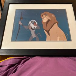 Disney Store Commemorative Lion King Print