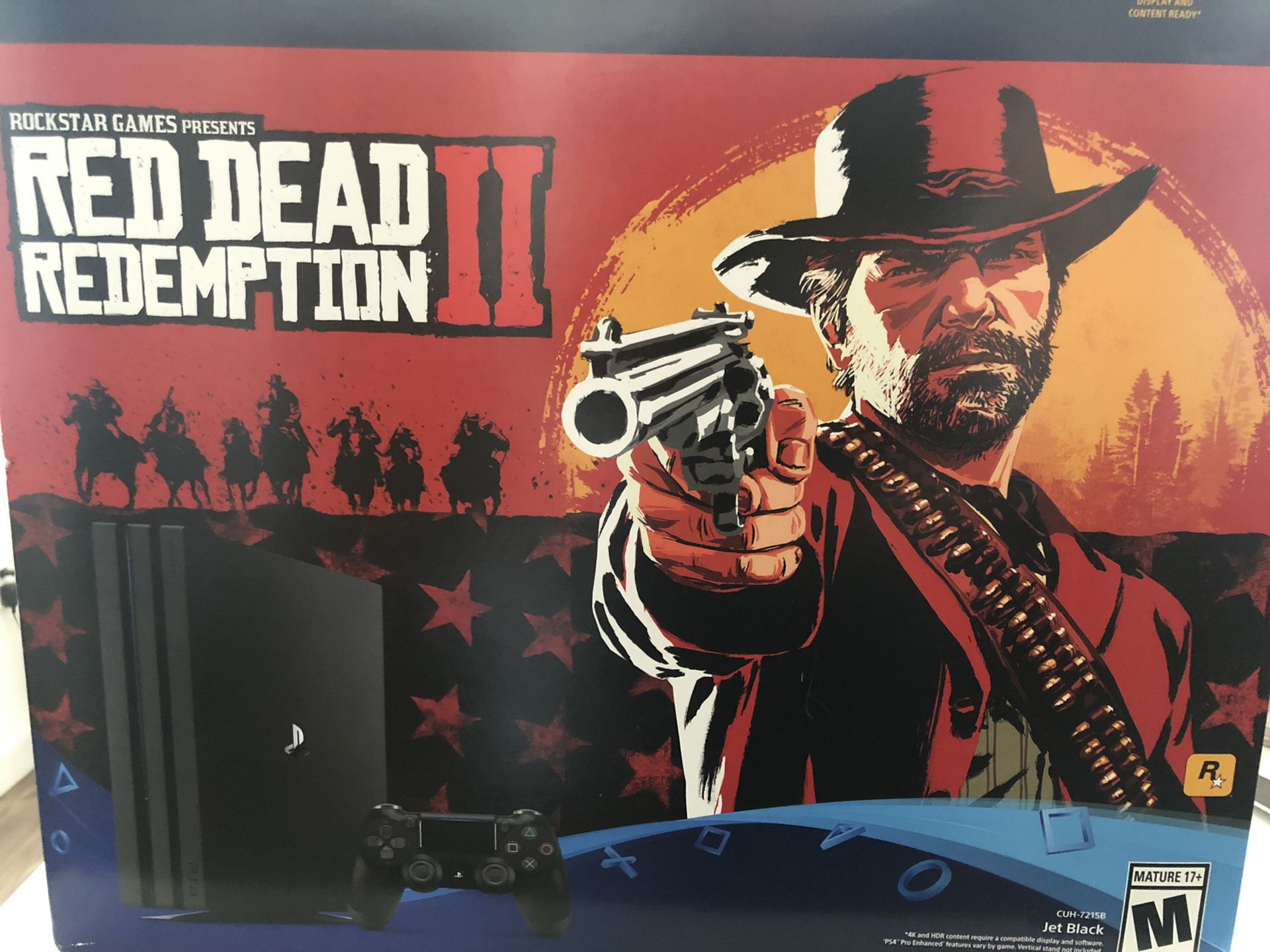 PlayStation 4 pro 1tb red dead redemption 2 edition mint