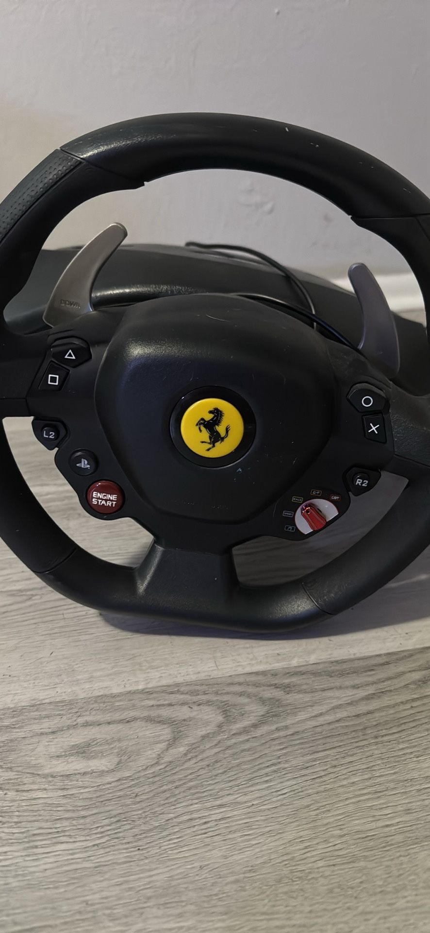 Multi Console Steering Wheel And Pedal Setup