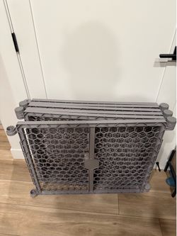 Regalo Play Yard/Security Gate - Grey Plastic