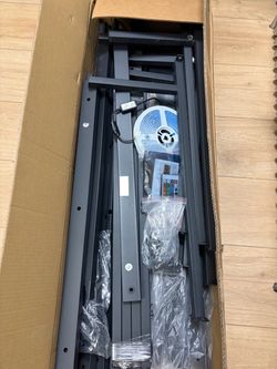 Black Metal Plateform Bed Frame With LED Lights