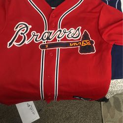 Braves Baseball Jersey Size Medium 