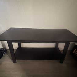 Dark brown TV stand
