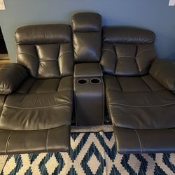 2018 Ashley Power Reclining Console Loveseat - Cenro Steel Frame