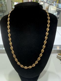 14k Gucci puff link