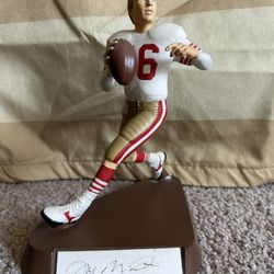 Joe Montana Signed 9" Salvino Statue Autographed 49ers