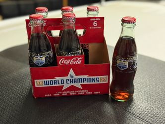 Dodgers World Series Coca-Cola 6 pack Coke