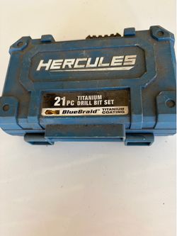 Hercules 21-Piece Titanium Drill Bit Set