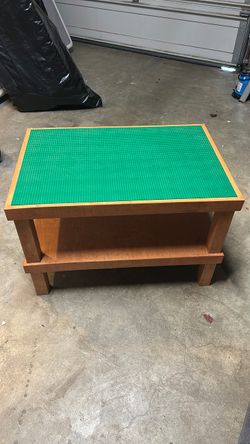 Kids Wooden Lego Activity Table