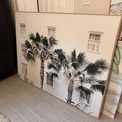 Large Palm Hotel Artwork