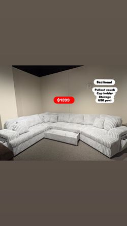 Beautiful Corduroy Sectional