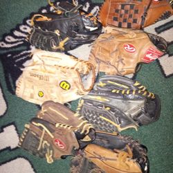 BASEBALL GAME USED LEATHER PERFORMANCE GLOVE !!