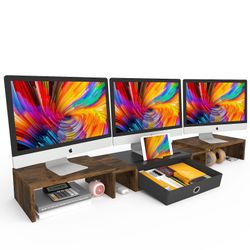 3 Monitor Risers