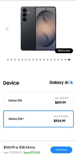 Samsung Galaxy s26+