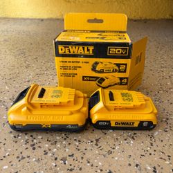 DEWALT 20V MAX Lithium-Ion 4.0 Ah and 2.0Ah Battery Packs (2-Pack)