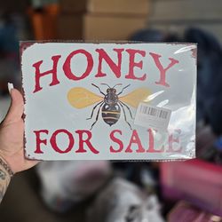 Honey Forsale Metal Sign