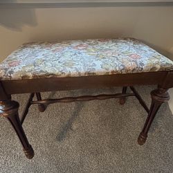 Side Stool With Cushion On Top