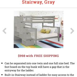 Bunk Bed Twin Over Full