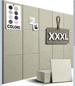 WALLHERO Corkboards for Wall, 59"x36" | 15 Pack | Cork Board Squares, Pin Up Board, Office Board for Wall, Big Bulletin Board, Cork Roll with Adhesive