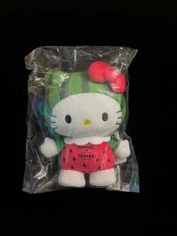 Hello Kitty x Tanaka Farms Strawberry Farmer Plush Toy - 8 Inches