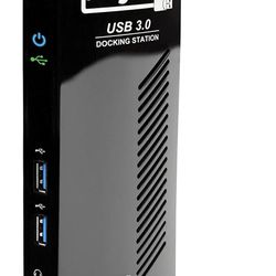 Plugable USB 3.0 Universal Laptop Docking Station Dual Monitor for Windows and Mac
