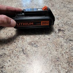 Black An Decker 20v Battery 