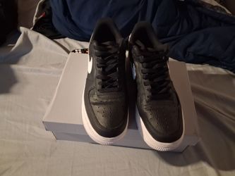 Black and white air force 1s. Size 9.5