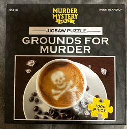 Grounds For Murder • 1000 Piece Jigsaw Puzzle • John Lutz • free shipping