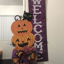Decoración De Puerta De Hallowen