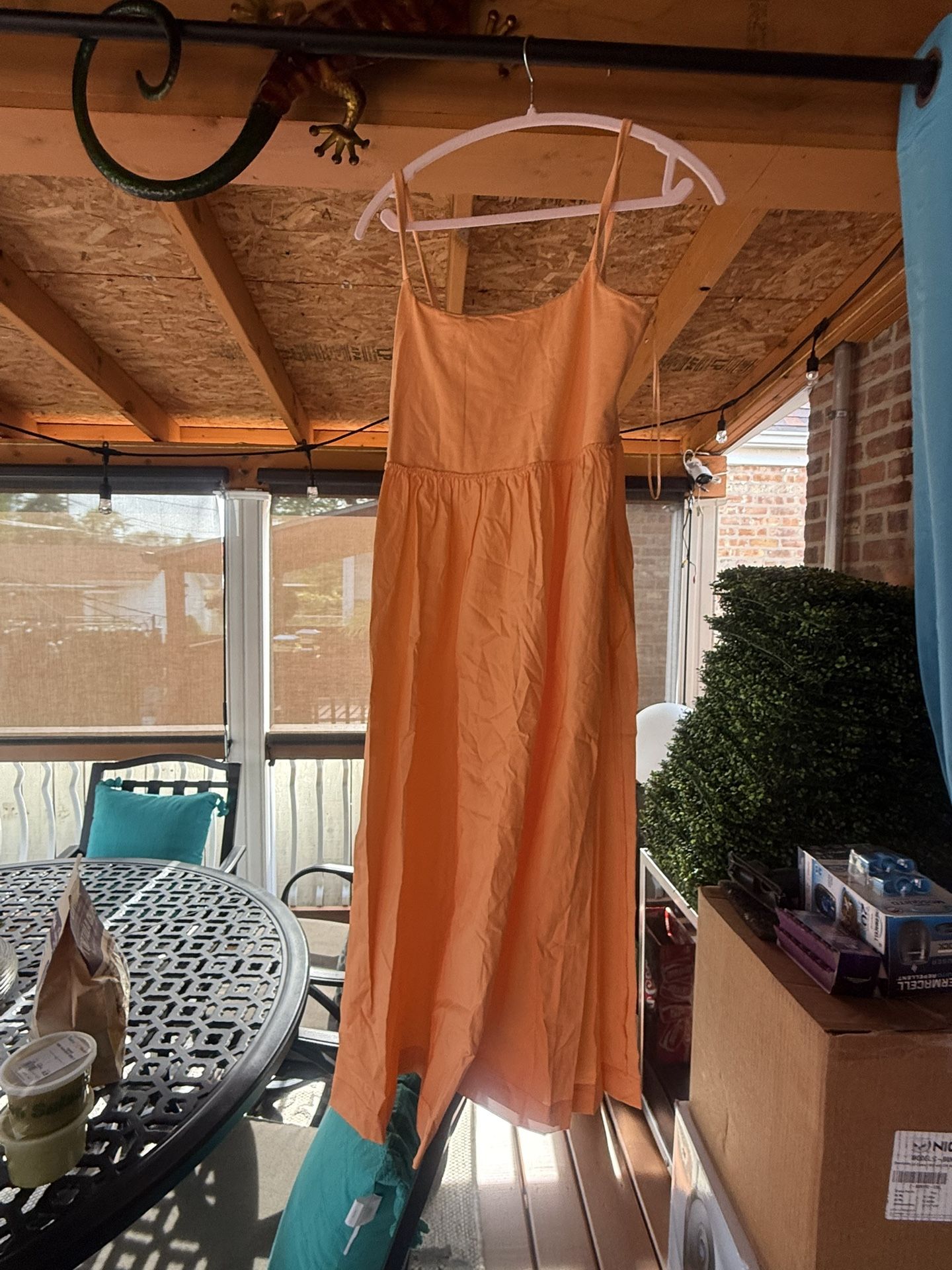 New Sun Dress Orange Color
