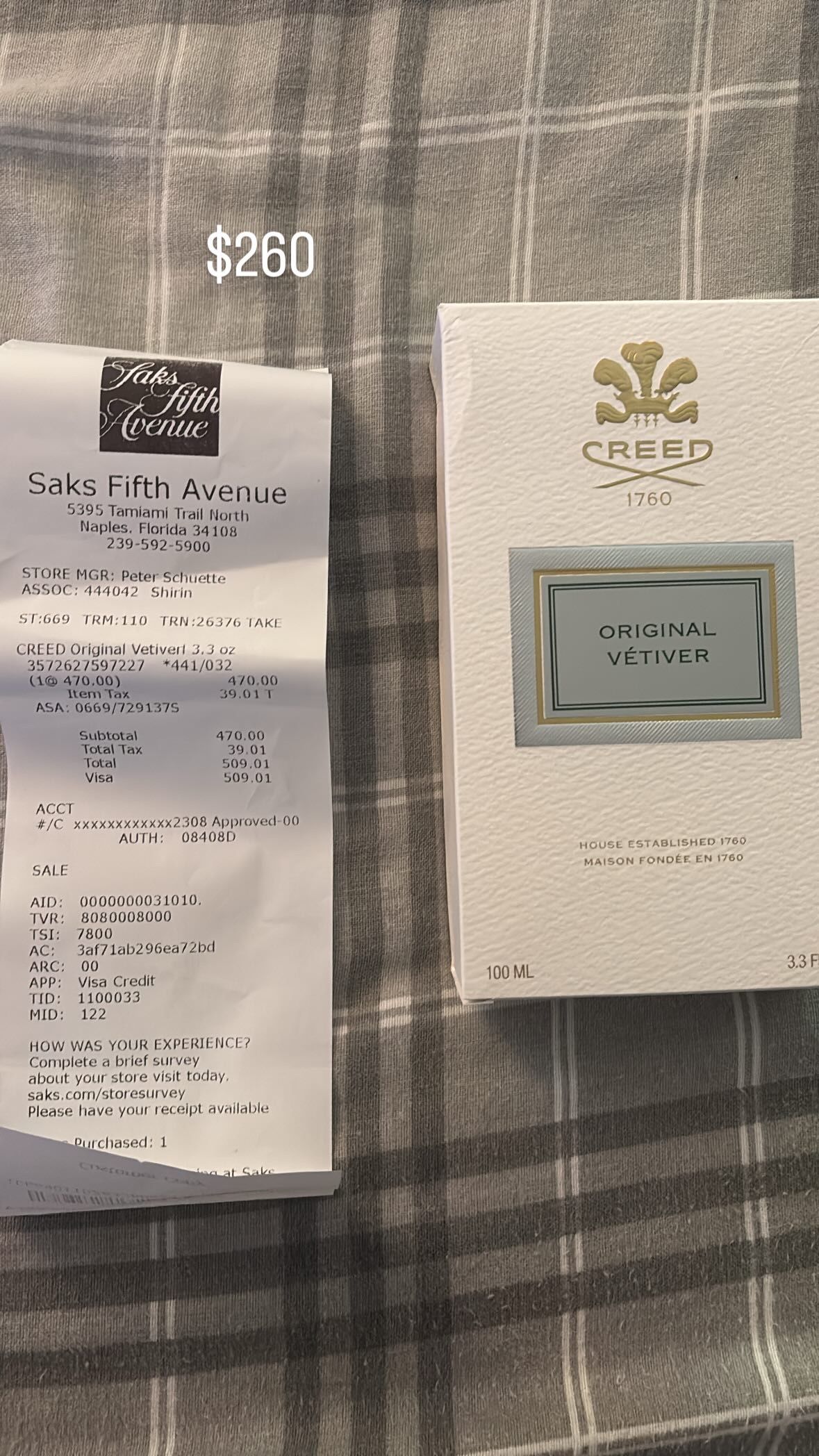 Creed Original Vetiver