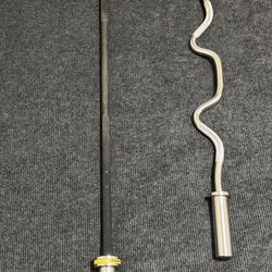 Synergee Olympic Barbell Includes Curl Bar 