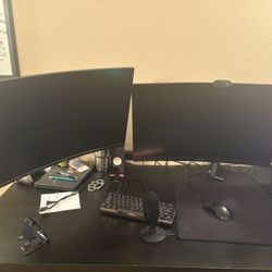 2 ASUS TUF Gaming Monitor 27” with mount
