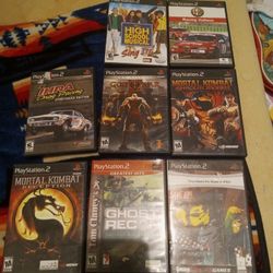 Playstation 2 Games, Playstation 4 Games And Xbox One Games.  Prices Vary.    Ask For Pricing