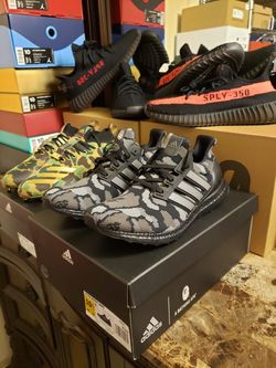 Adidas ultra boost 4.0 Bape camo black limited! Deadstock yeezy Nike jordan 100% authentic