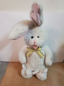 White Plush Bunny Stuffed Animal