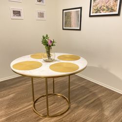 West Elm 4-person Marble Dining Table