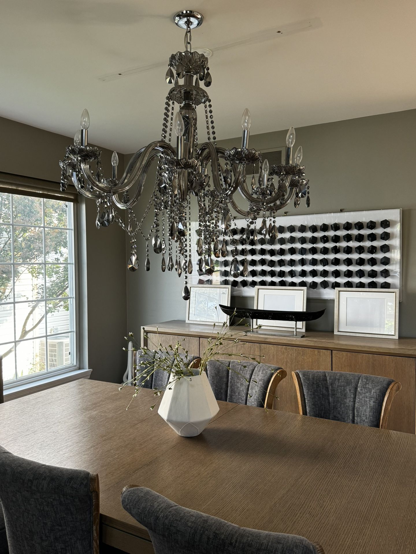 Z Gallerie Omni Chandelier In Smoke