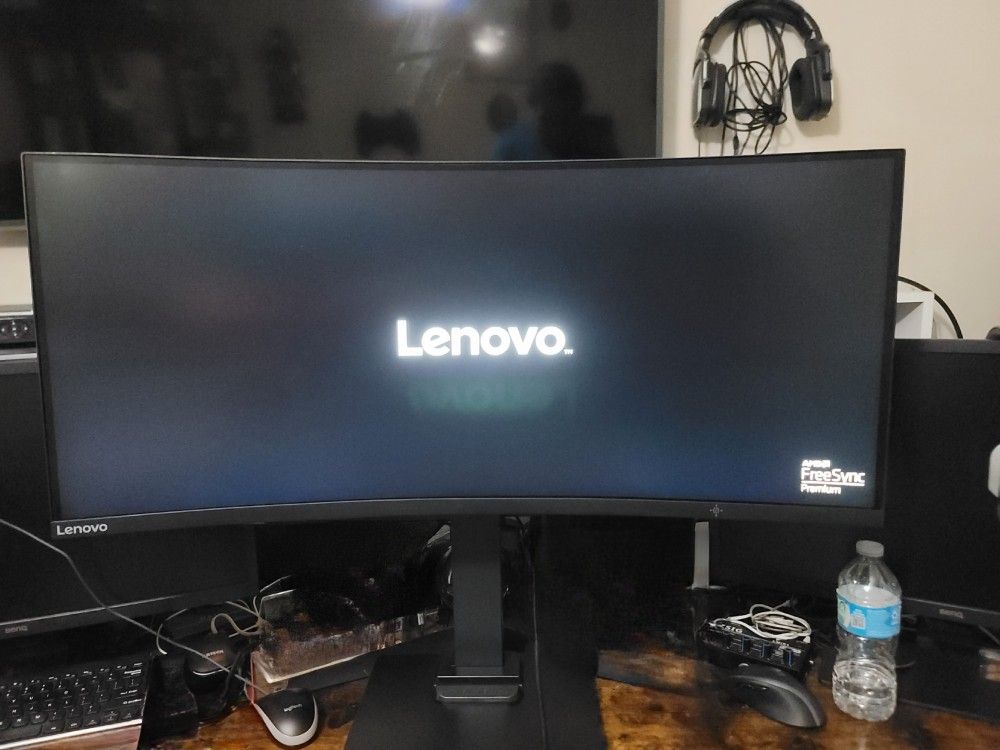 Lenovo G34w-10 34-Inch WQHD Curved Ultra Wide Gaming Monitor, 144hz