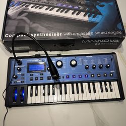 Novation MiniNova 37-Key Synthesizer – Complete with Original Box, Mic, & PSU