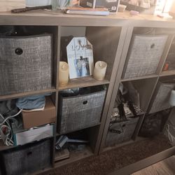 2 Seperate Six Cube Storage Units