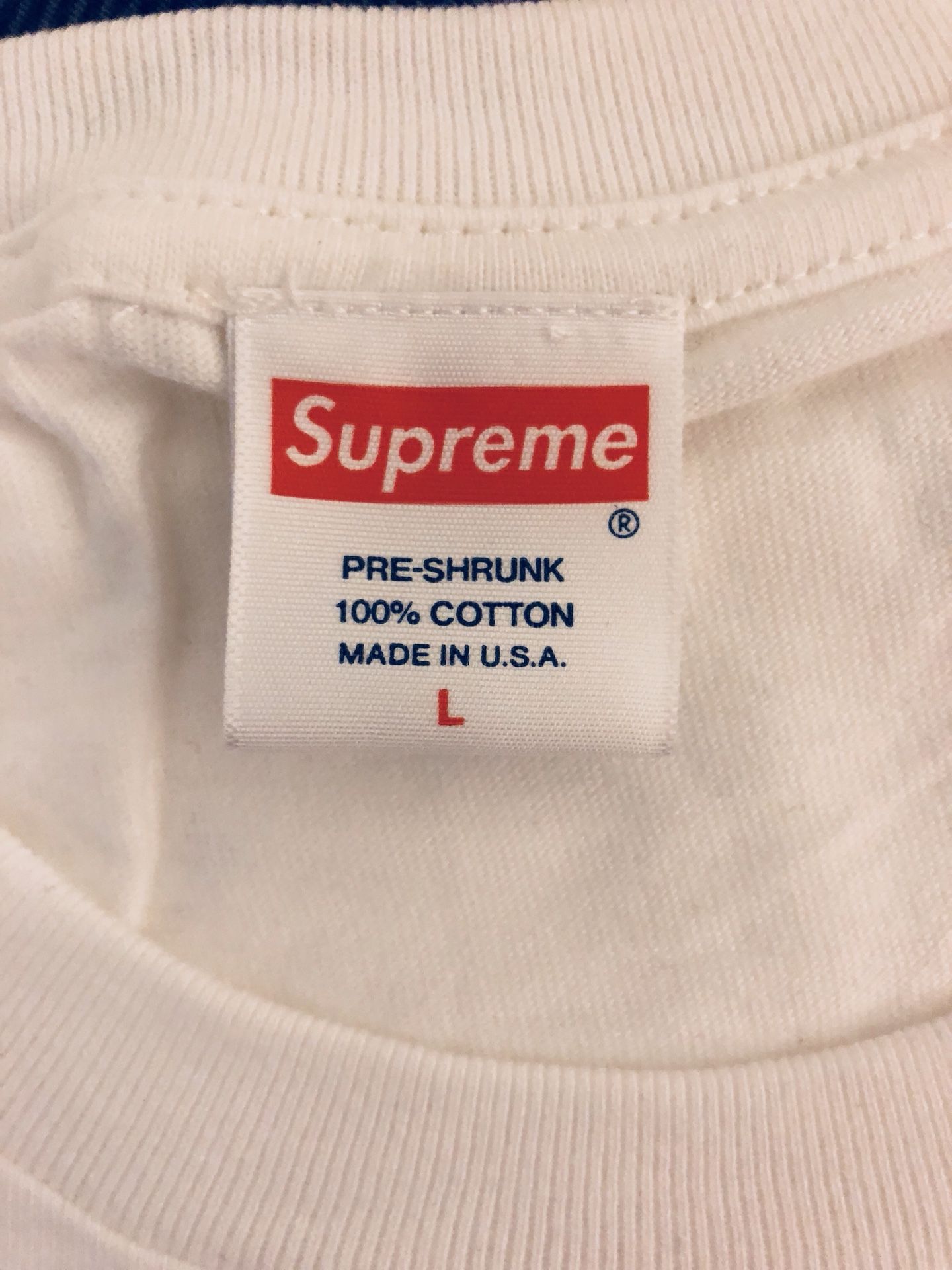 Supreme Bullet Hole Box Logo Tee T-Shirt White Sz Large for Sale